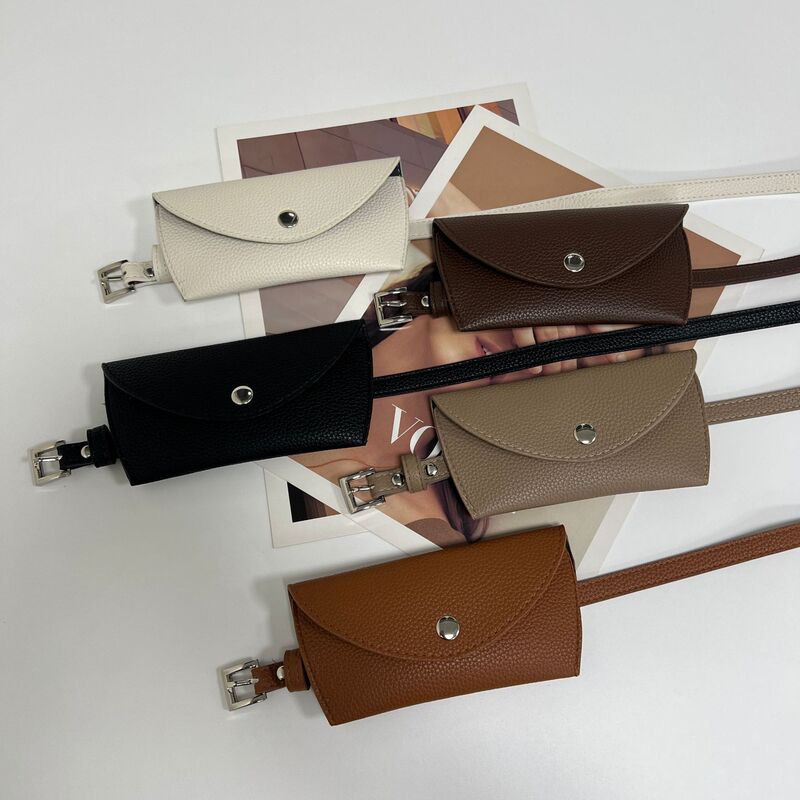 Korean-style women's waist bag, high-end accessory, suitable for pairing with skirts, waist-cinching, versatile thin leather belt, fashionable and versatile belt, a must-have item for your wardrobe Korean-style women's waist bag, high-end accessory, suitable for pairing with skirts, waist-cinching, versatile thin leather belt, fashionable and versatile belt, a must-have item for your wardrobe