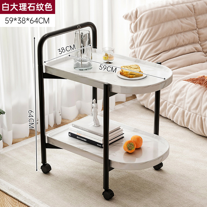 Carrinos móviles de estilo nórdico, mesas de té, sofá, salón, mesas caseras, mesas de té modernas y simples.