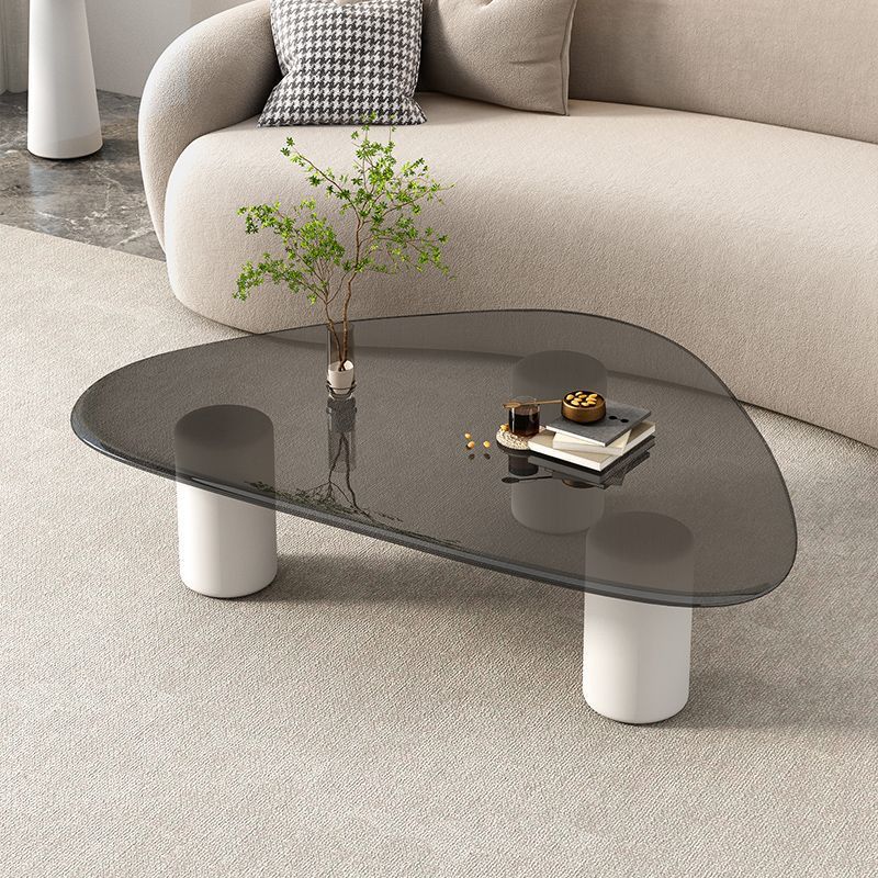 Tabla de té de vidrio templado tabla de roca pequeña sala de estar doméstica moderna simple red tabla de té goteo de agua