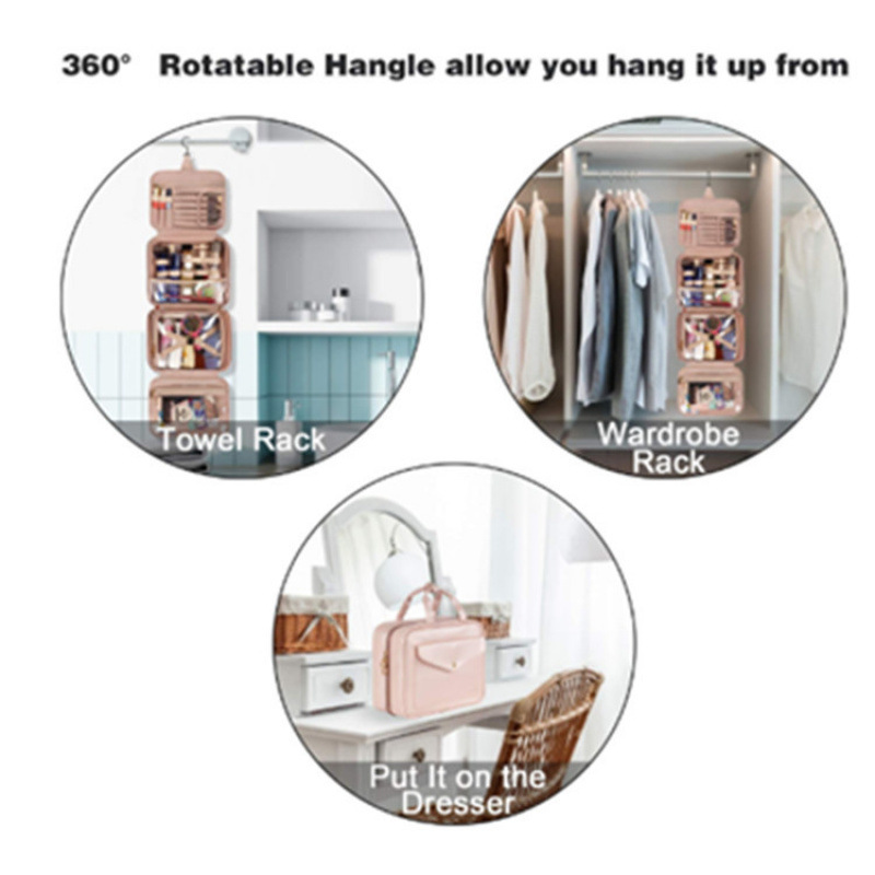 Amazon en stock bolsa de baño impermeable bolsa de baño bolsa de maquillaje bolsa de almacenamiento conjunto de baño bolsa de viaje bolsa de almacenamiento