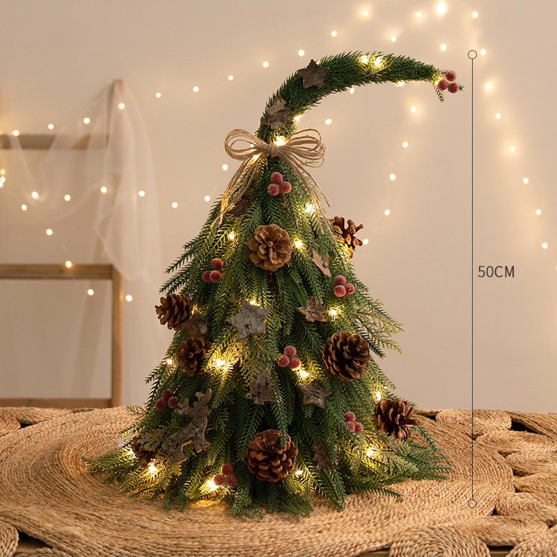 Transfronterizo Amazon árbol de navidad spot árbol pequeño suministros de decoración de Navidad mini con luz Christmas tree