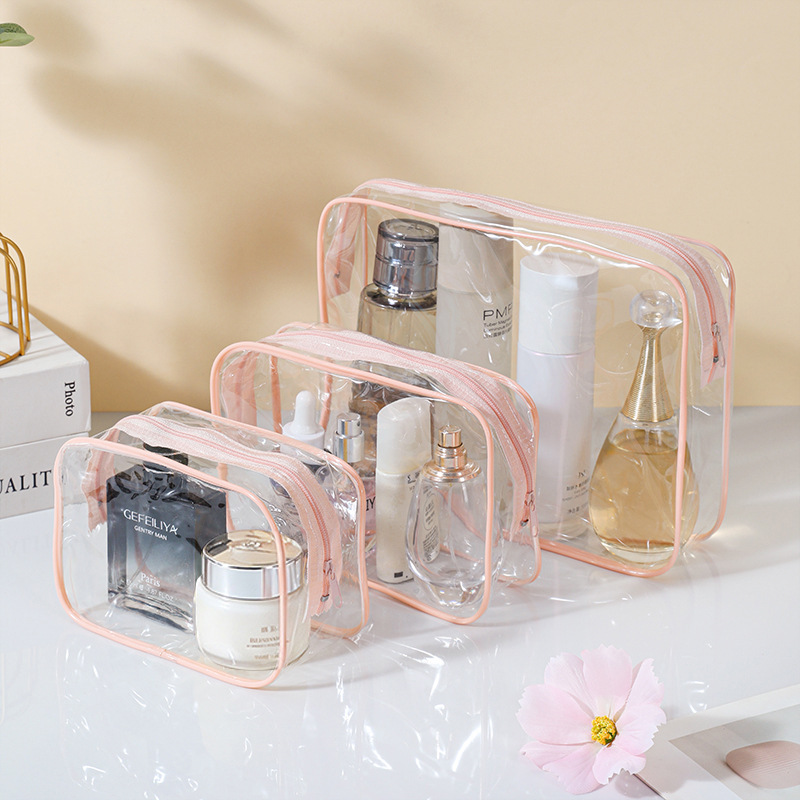 Transparent cosmetic bag PVC