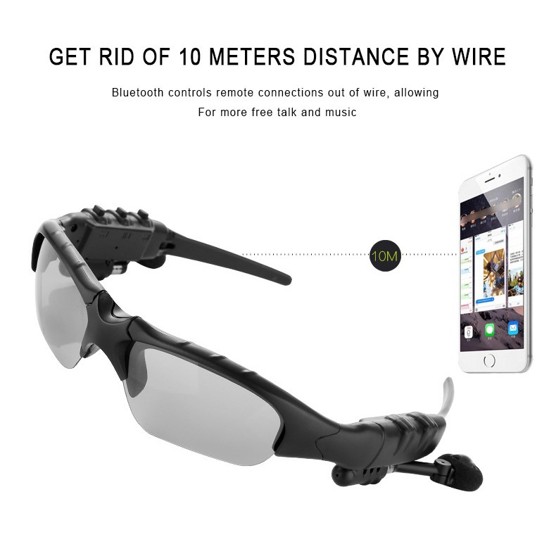 Spot AI Translation Gafas Bluetooth sin auriculares Smart Bluetooth Call Gafas de sol deportivas estéreo