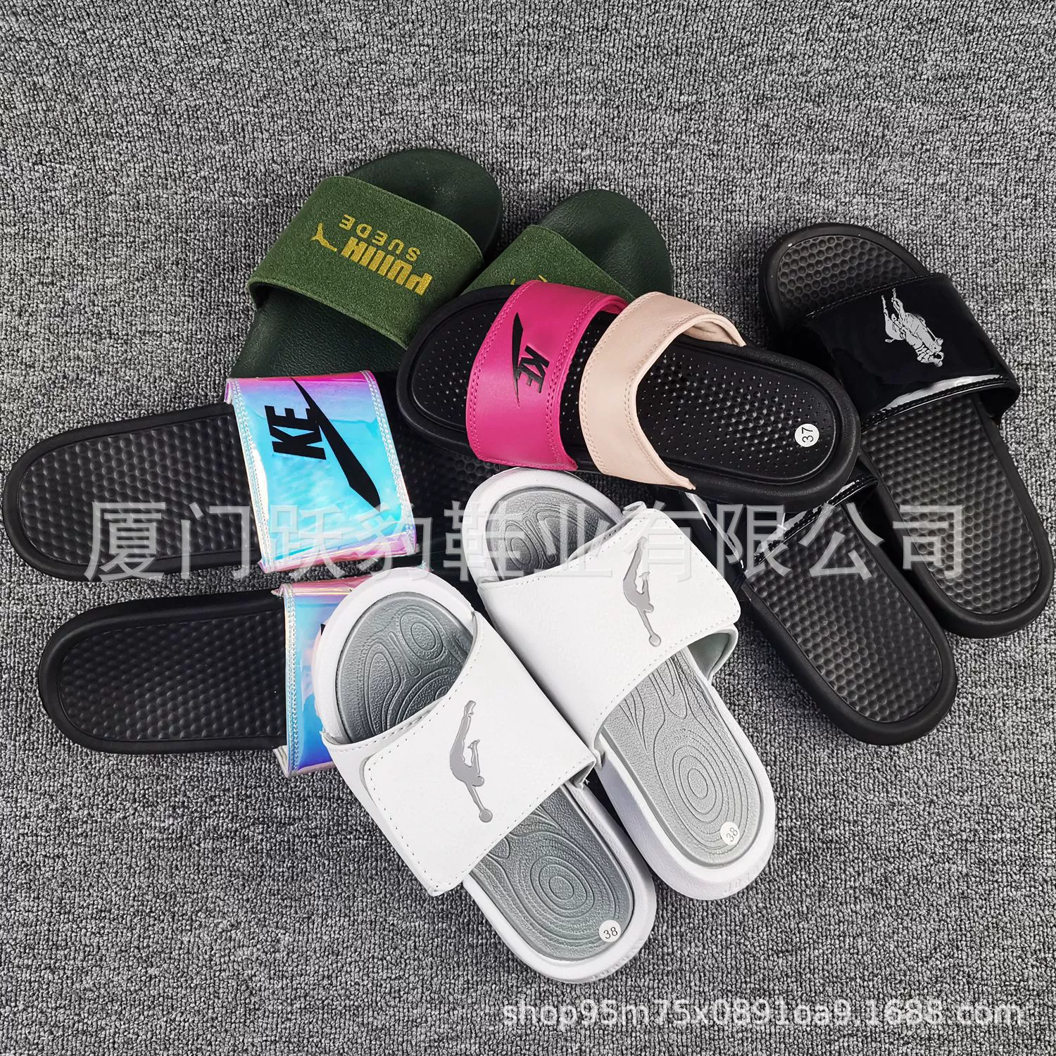 Flying AJ липучки спортивные тапочки три