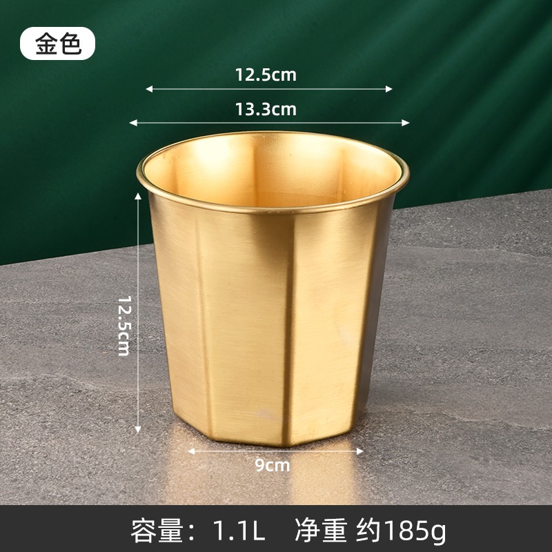 Nuevo 304 barril de hielo de acero inoxidable mini barril red rojo mini barril pequeño barril KTV snack barril de patatas fritas