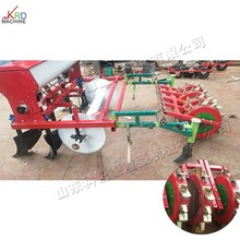 四行平土铺膜打孔播种一体机农用蔬菜种子覆膜机后置式起垄播种机