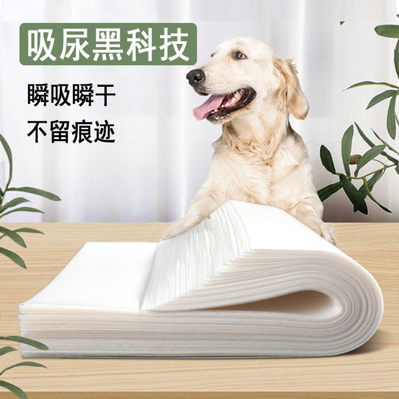 Papel de succión de orina para perros Pañales de succión para mascotas Almohadillas para orina Pañales absorbentes desechables especiales de peluche Papel de limpieza de orina