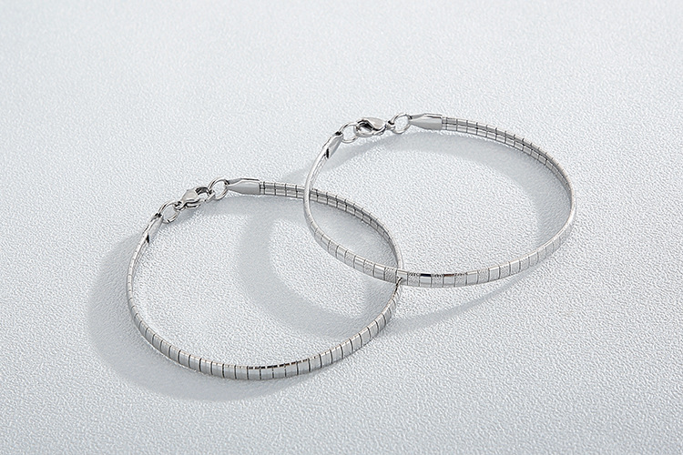 new fashion titanium steel necklace bracelet set wholesale nihaojewelry