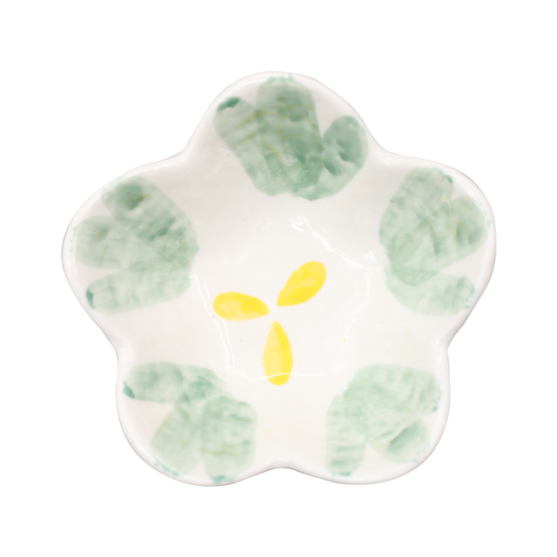 Plato de condimento de cerámica de dibujos animados transfronterizos japoneses ins Plato de sabor lindo creativo Plato de salsa y vinagre Plato de salsa Plato de salsa de soja de mostaza