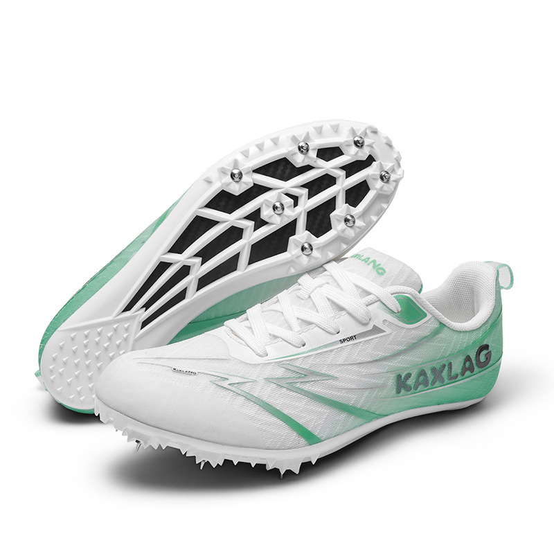 Zapatillas de Atletismo con Clavos de Caucho y Tela de Malla Transpirable, Antideslizante para Atletismo y Pista image 8