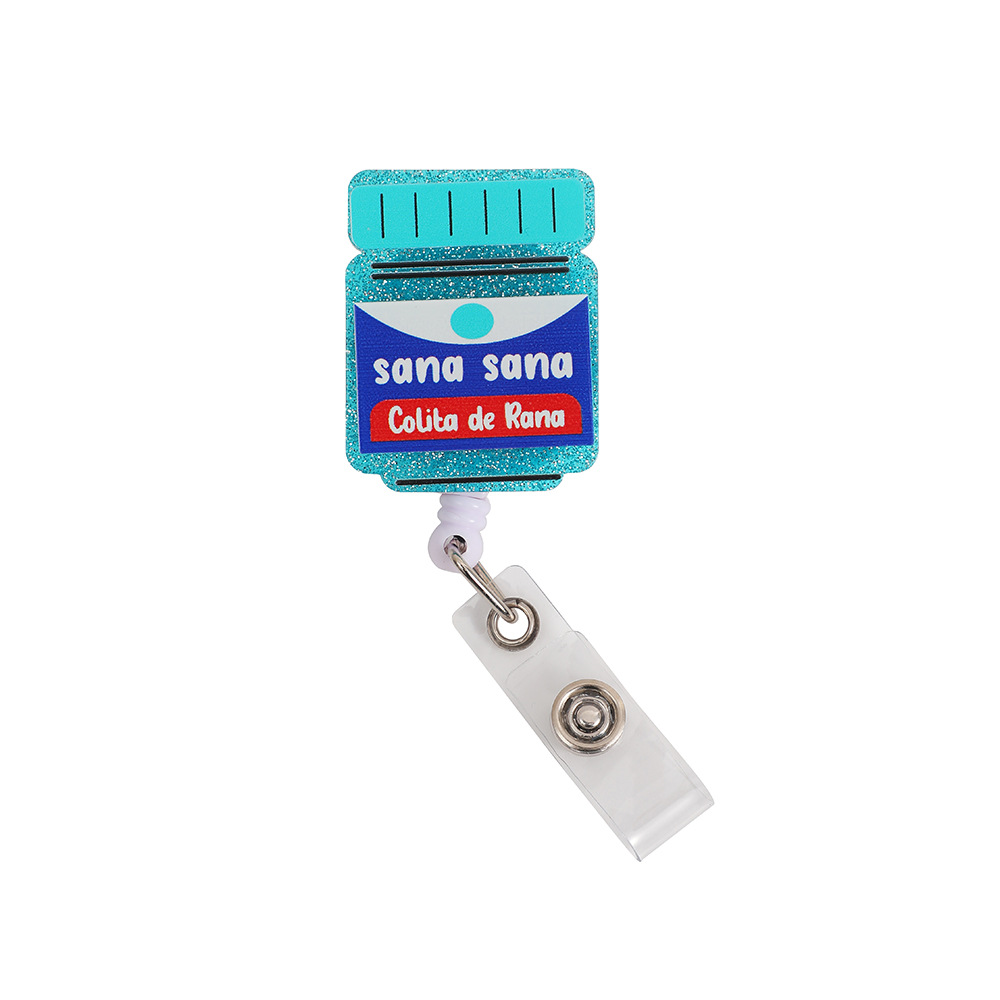 20g Weight Name Tag Buckle Stationery Type 1 Piece Quantity School Occasion Acrylic Material Cartoon Pattern Cute Style 1 Piece Cute Cartoon Arylic Name Tag Buckle 9