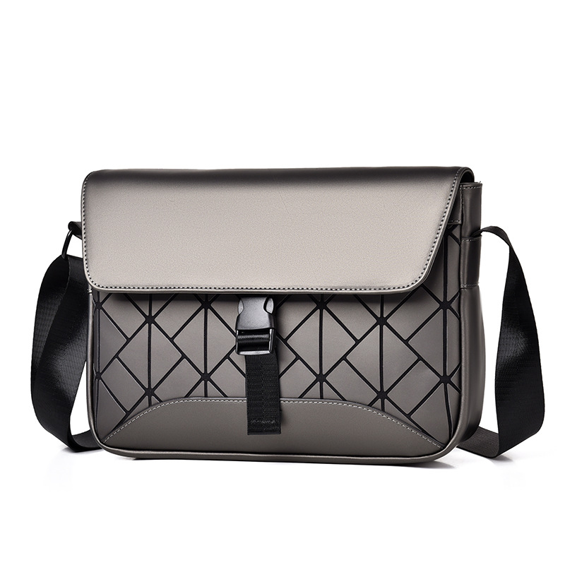 Bolso bandolera de hombre de rombos coloridos de nuevo estilo al por mayor transfronterizo 2024, bolso pequeño cuadrado de gran capacidad para viajes de negocios, bolso de hombro