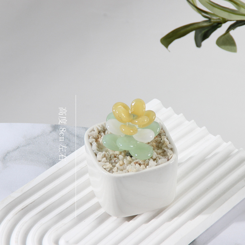 Carnoso - amarillo, blanco y verde de tres colores