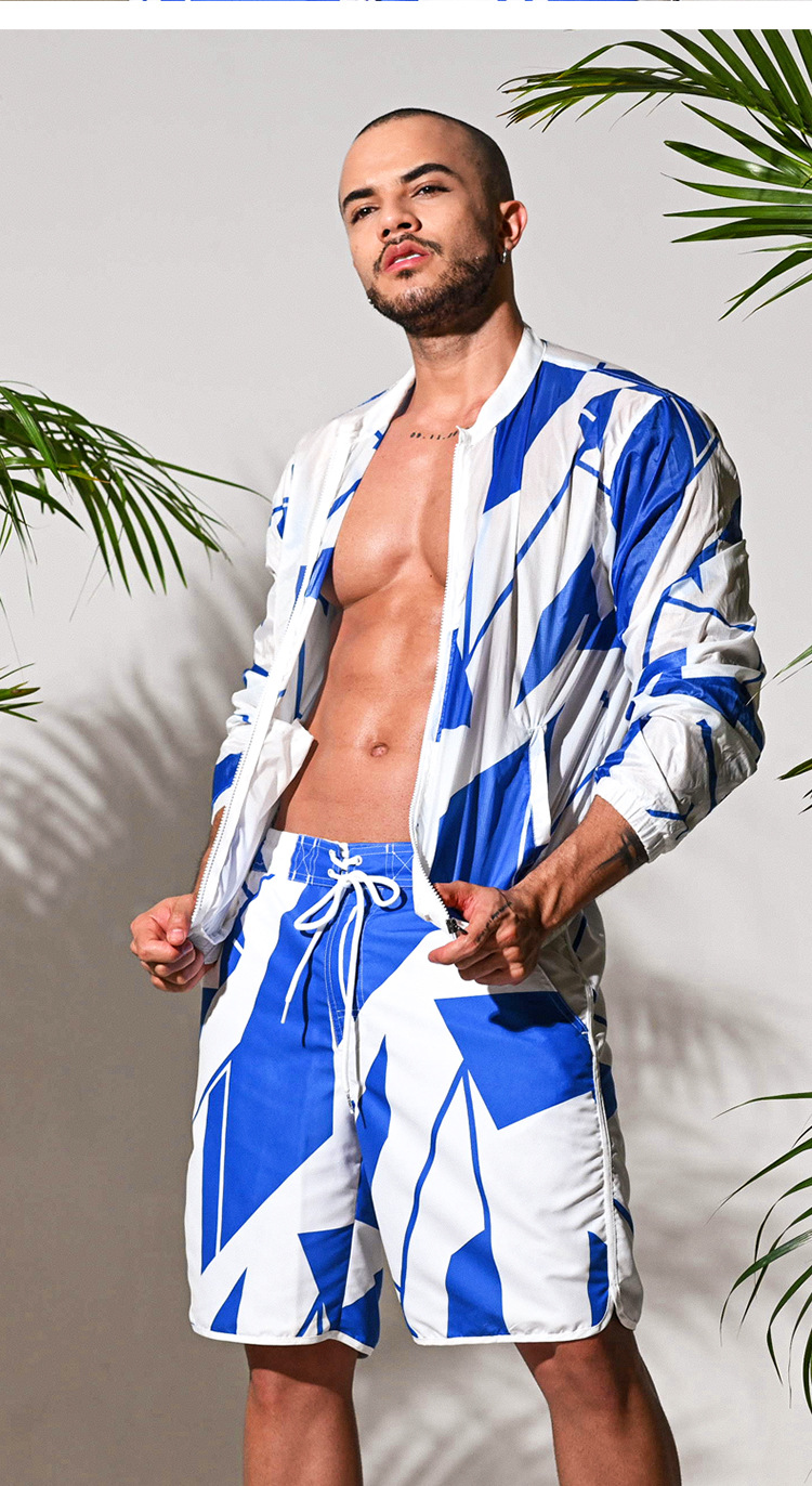 Summer chic menswear by DESMIIT, featuring a stylish man in a casual outfit