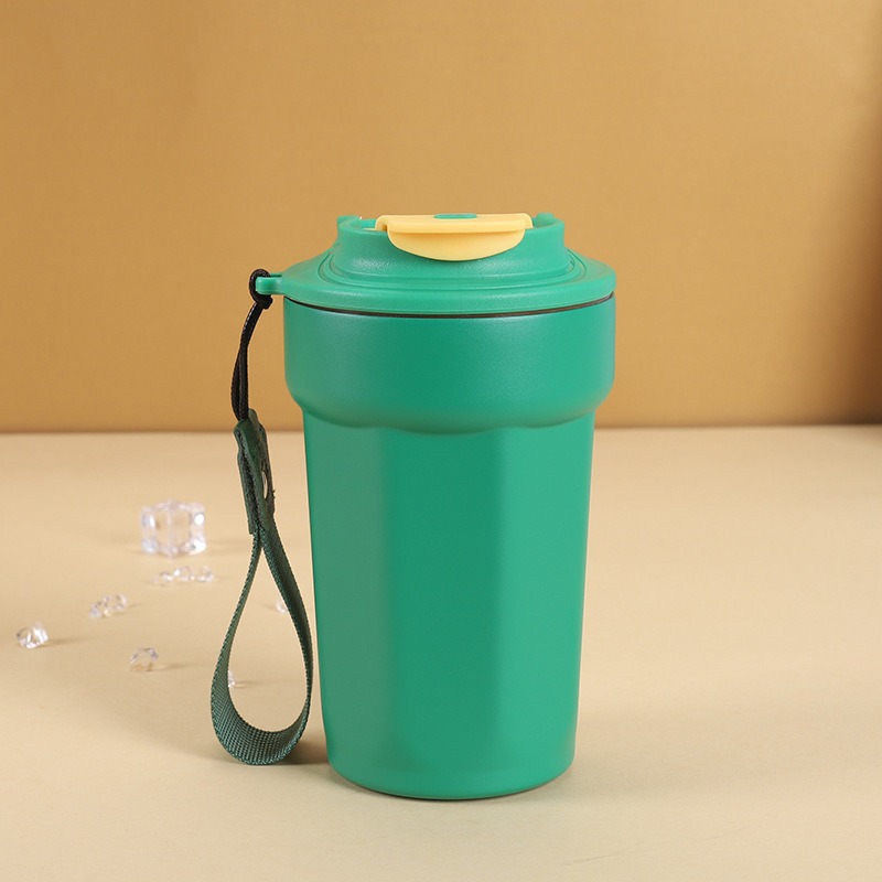 Taza de aislamiento de acero inoxidable 316 sin costura transfronteriza Taza de café de patrón vertical con pantalla de temperatura inteligente Taza de automóvil de oficina Caja de regalo Taza de agua