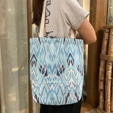 新疆艾德莱斯特色花纹手提单肩包民族风时尚百搭托特包