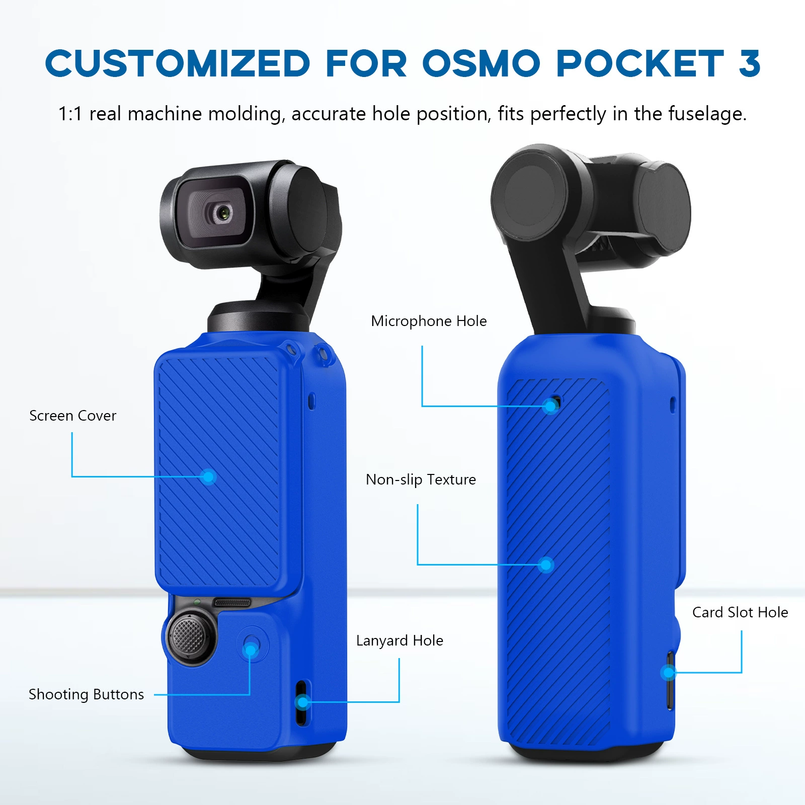 DJI, compatible silicone camera, protective case, fall protection