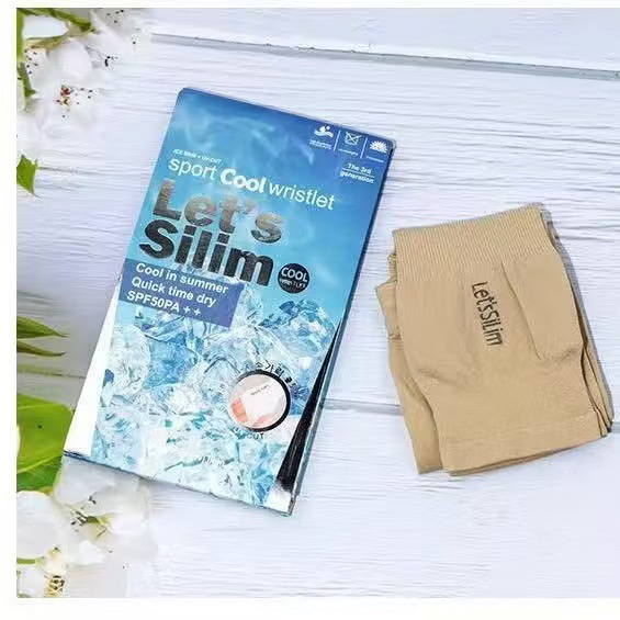 Mangas de seda de hielo con orificio para pulgar en caja, Nailon, Protección UV, Transpirable, para Deportes y Ciclismo