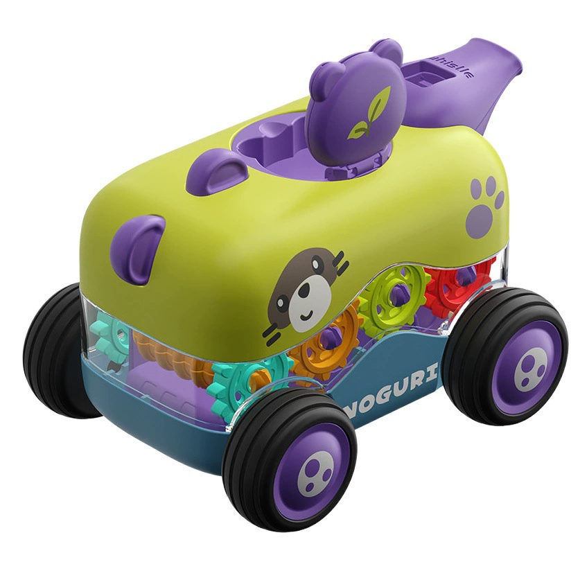 Производители производят инерционное мультяшное снаряжение, свисток, игрушечный автомобиль, головоломка, раннее образование, ползущий игрушечный автомобиль, скользящий, устойчивый к падению