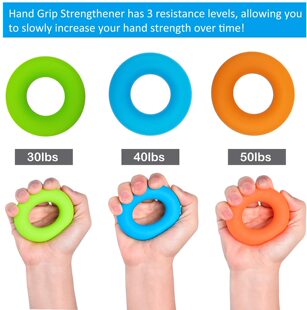 Hand Rehabilitation Exercise Gripper Sports Fitness Compact Portable Silicone Gripper Small Gripper