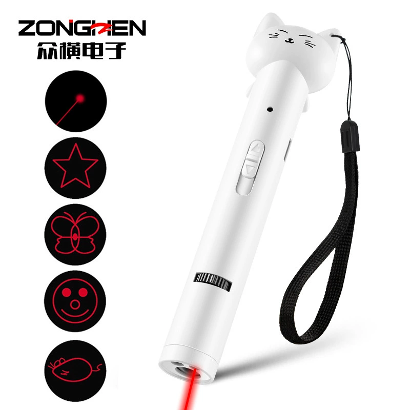 Перезаряжаемая лазерная палочка-дразнилка для кошек, фиолетовый свет с несколькими узорами, Amazon, игрушка для кошек, товары для домашних животных, ручка-дразнилка для кошек, игрушка для кошек