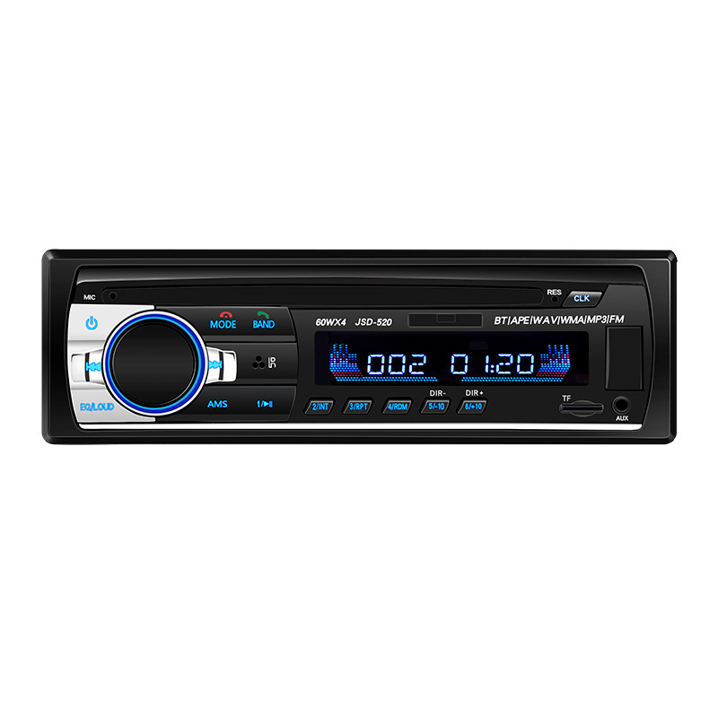 Transfronterizo spot JSD520 reproductor MP3 Bluetooth 12V coche FM radio tarjeta USB host