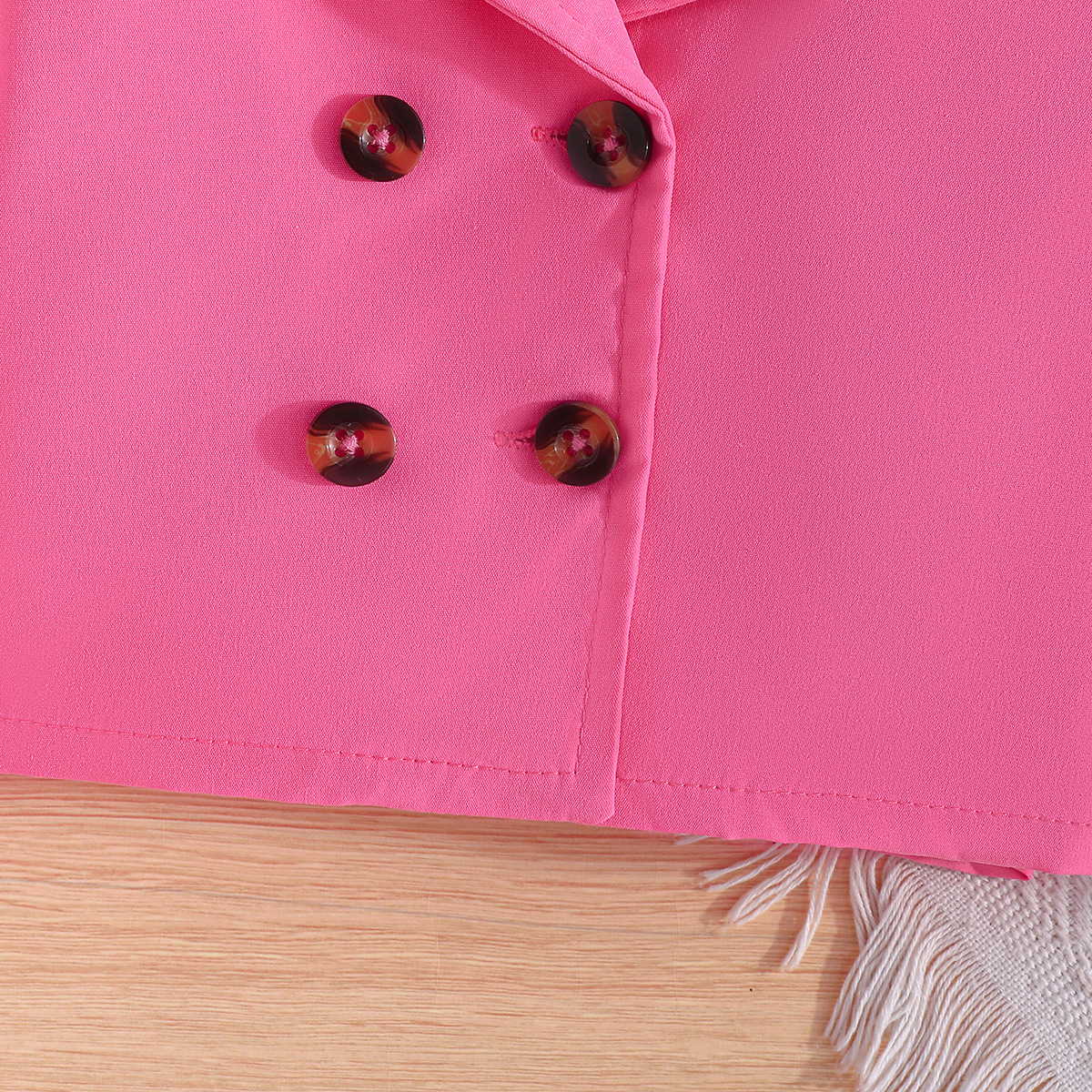 Girls Three Piece Set Formal Clothing For Girls Rose Red_voghion.com