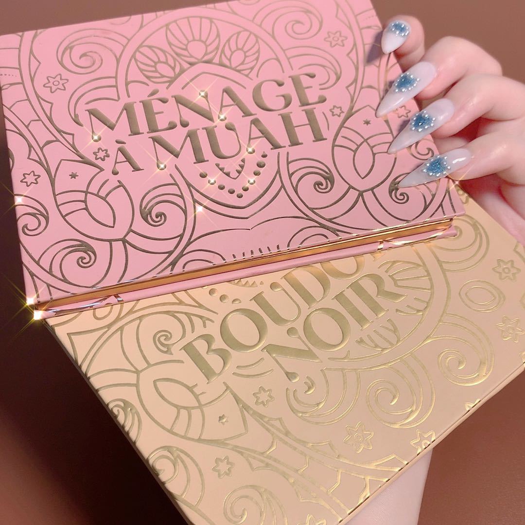 Guicmai nueva Navidad sombra de ojos placa boudoir noir12 color menage a muah tierra atardecer placa