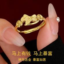 S925 Sterling Silver Wide Face Matte Irregular Ring Women's Luxury High-End Finger Ring Punk Fashion Index Finger Ring Wholesale