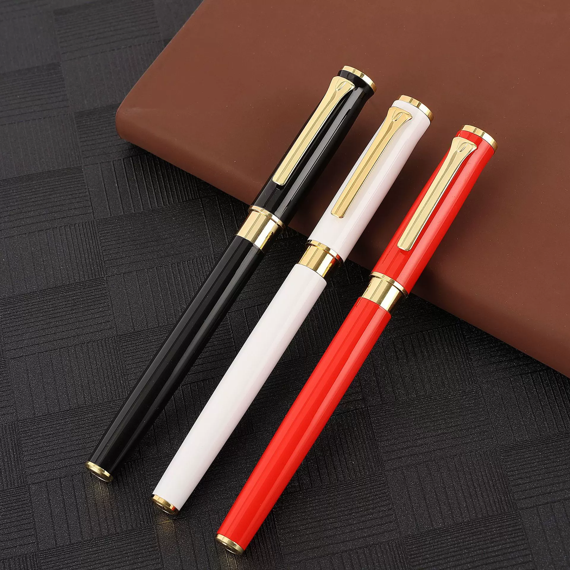 批发全金属宝珠笔商务签字笔礼品笔广告笔定制LOGO黑色水笔印刷