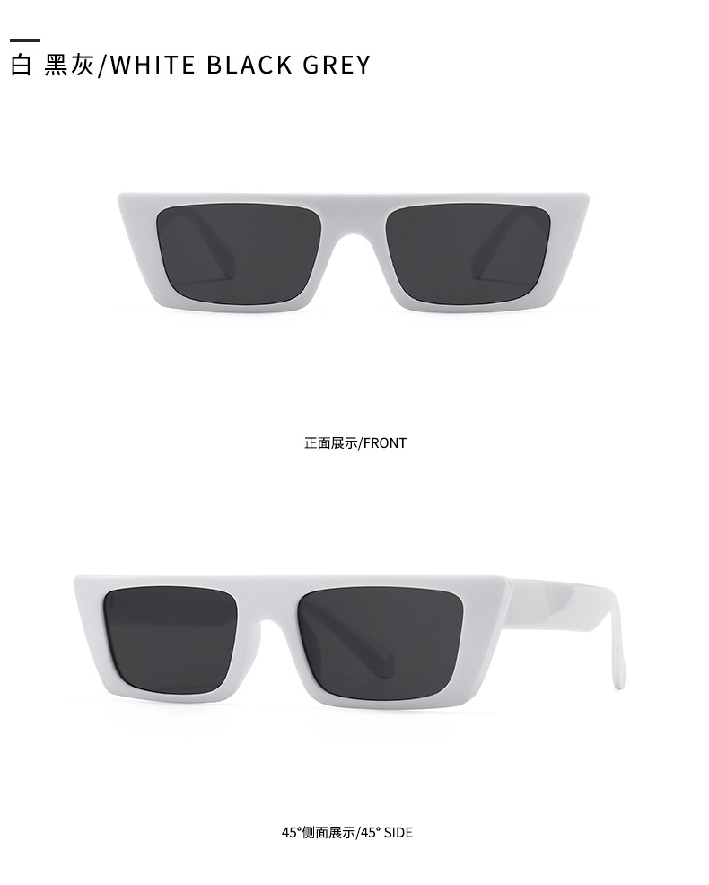 European And American Solid Color Trend Retro Fashion Sunglasses display picture 8