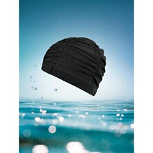 E 18660 Five Line Cloth Hat Non Tightening Adult Swimming