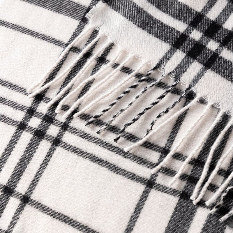 Bufandas a cuadros coreanas mujeres otoño invierno atmósfera de alto nivel nuevo estilo de calentamiento coreano para estudiantes chaleco regalo