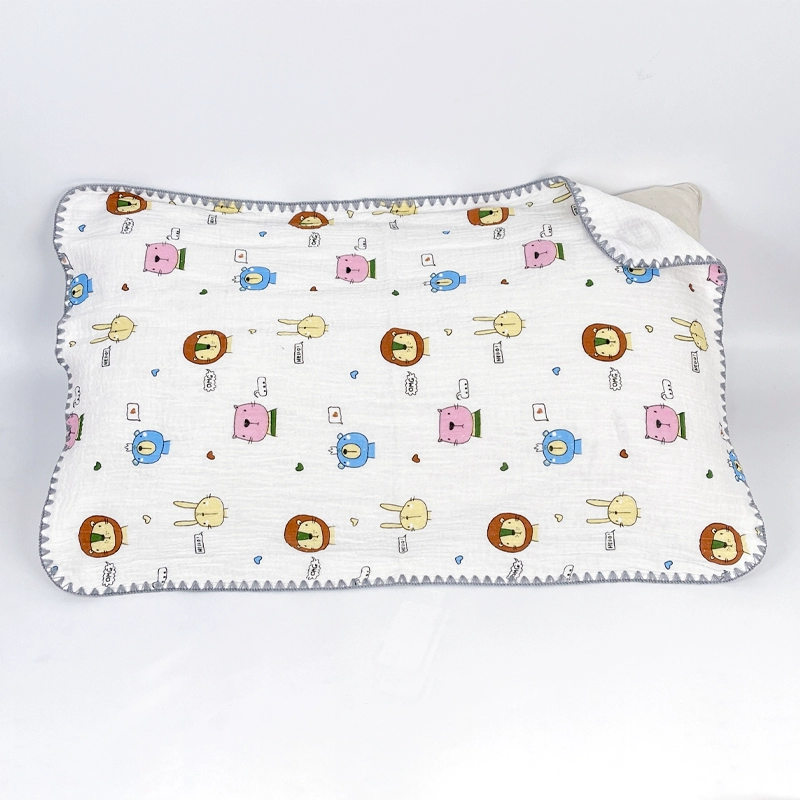 Cotton gauze breathable pillow for kindergarten for students