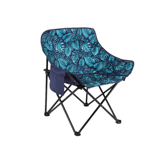Outdoor foldable chair foldable table picnic camping moon chair portable Chinese style ethnic Northeast big flower