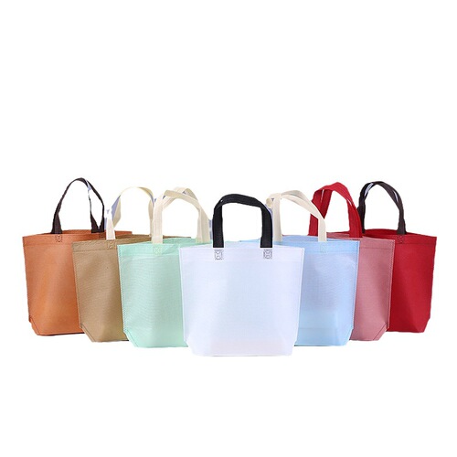 Customized non-woven handbags, clothing gift shopping bags, foldable laminated eco-friendly non-woven bags, custom angled bags
