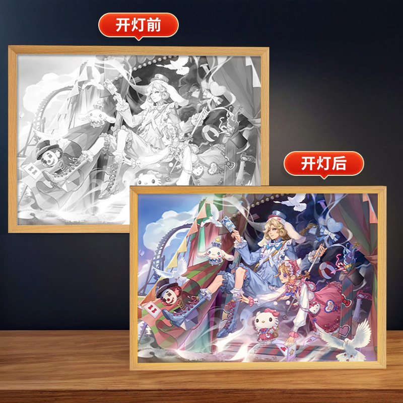 第五人格周辺照明絵画庭師漁師装飾クリエイティブ装飾品誕生日ギフトフォトフレーム雰囲気ナイトライト