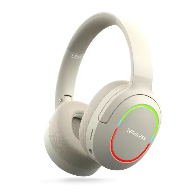 クロスボーダーLED発光折りたたみヘッドセットbluetooth 5.3低遅延ワイヤレスイヤホン|undefined