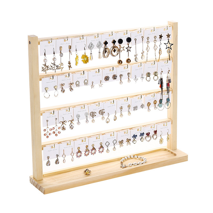266g Weight Jewelry Rack Classification 1 Piece Quantity solid wood Material Solid Color Pattern All Seasons Season Simple Style Style 1 Piece Solid Wood Simple Style Solid Color Jewelry Rack 6