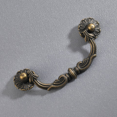 Elite-365 European style antique pull handle cabinet door handle drawer wardrobe door bar pull 85mm hole distance