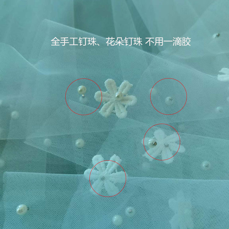 Genuine double-layer bride's veil, accessories, ebay, for import, flowered