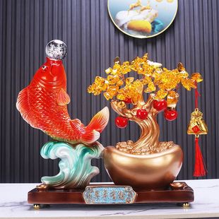 Year after year there is more than gold ingot fortune tree fortune living room TV cabinet wine cabinet decorations shop opening housewarming gift