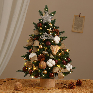 Popular Christmas Decoration Ornaments DIY Small Christmas Tree 45/60cm Desktop Christmas Tree Ornaments Window Decoration