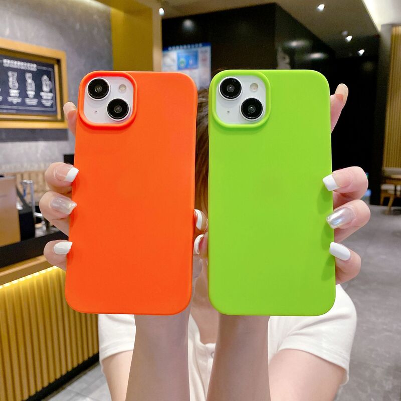 Half-Pack Matte Suitable for iPhone 15 Solid Color Anti-Drop Phone Case Apple 16Xr Silicone Protective Cover 13 Apple 17