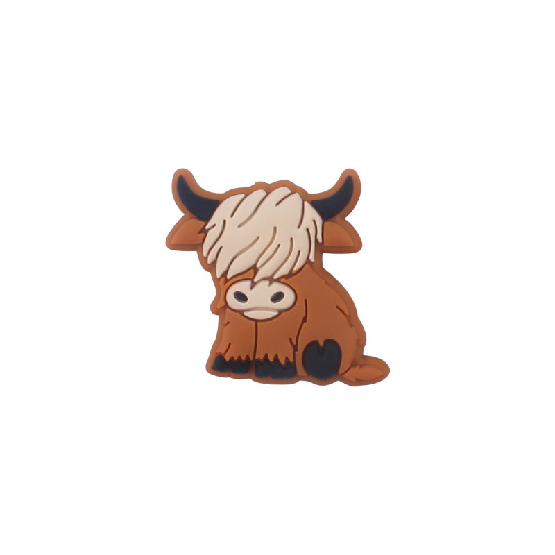 Bebé suministros de dibujos animados de silicona vaca mordedor creativo DIY bebé molar pezón cadena anti-gota cadena accesorios pequeños