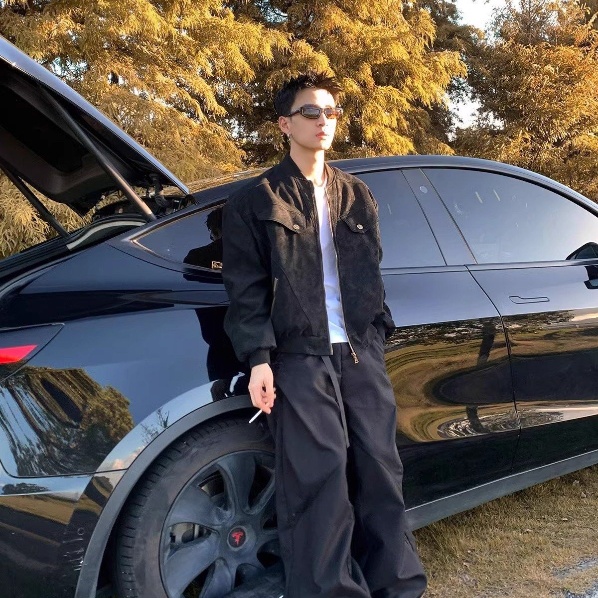 美式复古工装夹克情侣百搭休闲外套新款潮流棒球服痞帅春秋个性