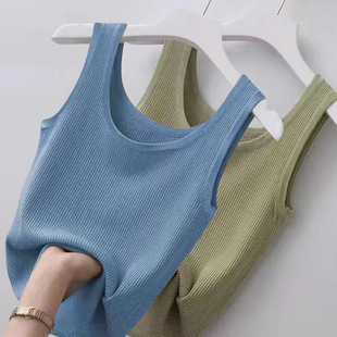 Silk base body-friendly tank top sleevless, direct factory sales, lifting effect, slim fit