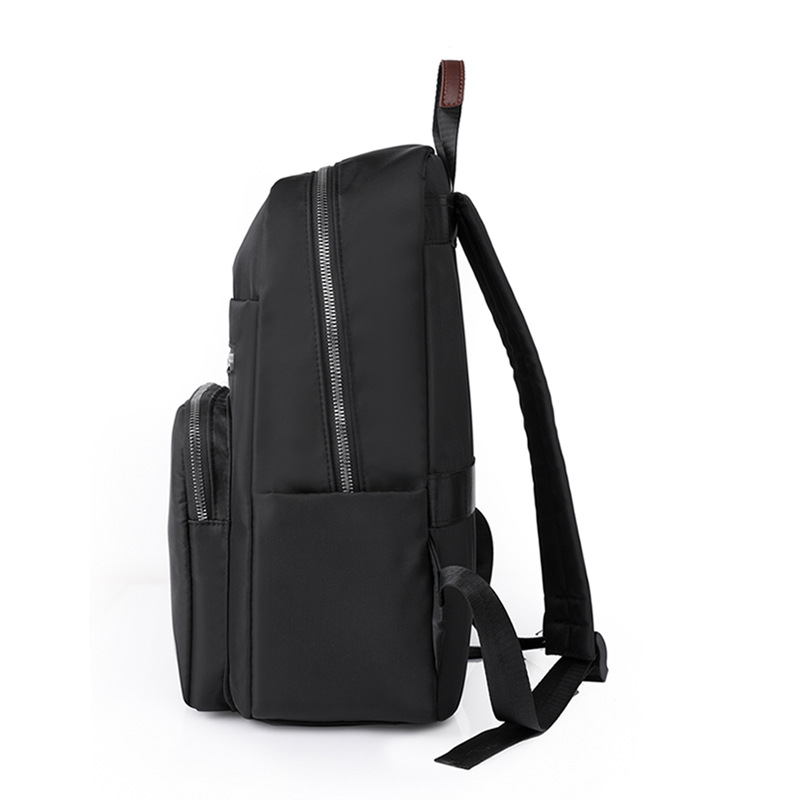 Fuente de origen 2023 nueva mochila de nailon para mujer de gran capacidad, mochila para computadora de viaje de negocios simple, mochila escolar