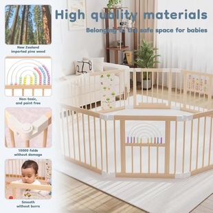 Baby Fence Cross-Border Game Bed Floor Baby Crawling Mat Protective Fence Indoor Home Foldable Children's Fence