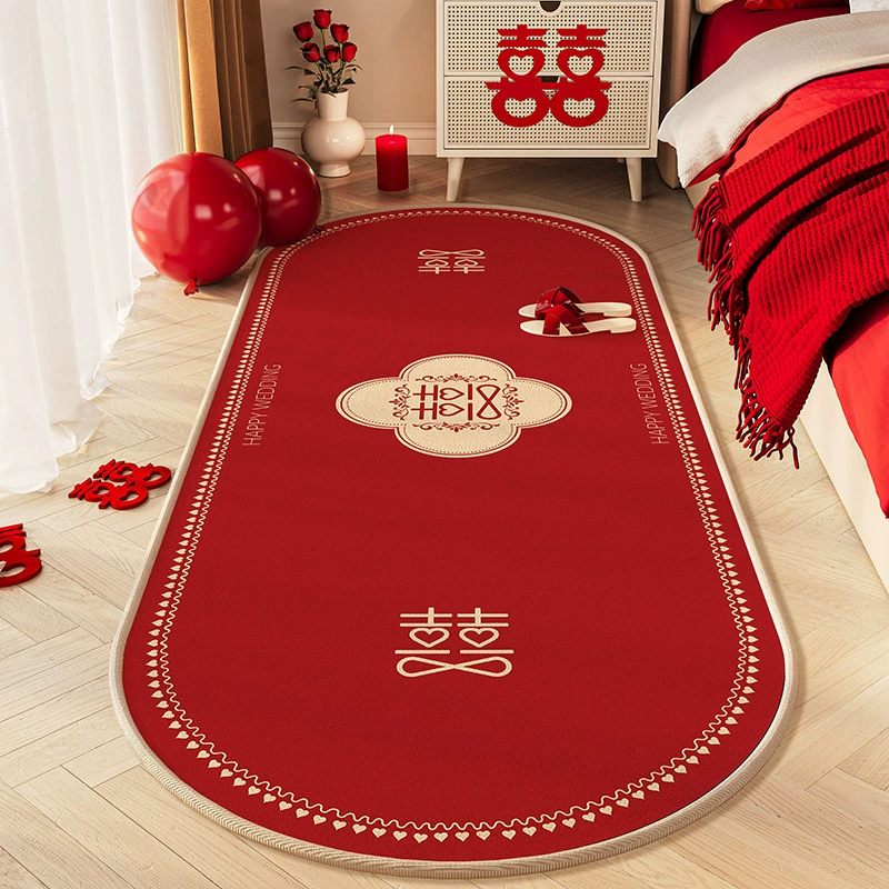 Red festive non-slip carpet